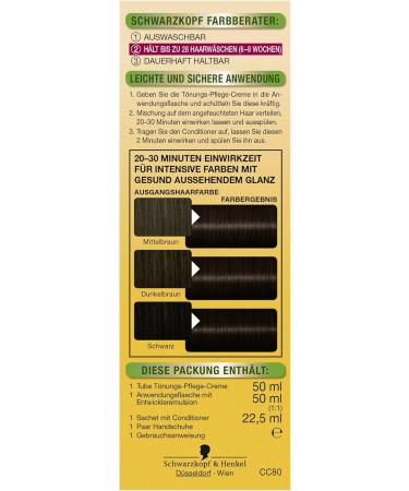 Schwarzkopf Country Colors Intensive Tint 80 Arabia Black Brown - 122.5 ml | International Shipping Available - Buy Online on GoSupps.com