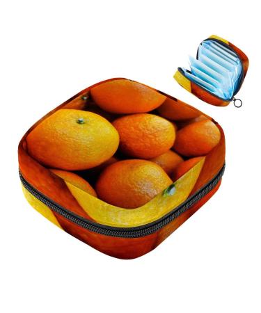 Storage bags for women's bandages fruits oranges menstrual cup portable women's tapes storage bags female menstruation first period bag