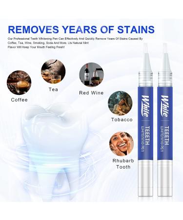 Teeth Whitening Pen 2Pcs - Enamel Safe 35% Carbamide Peroxide Gel - Fast Whitening, No Sensitivity - Oral Care Whitener for Bright White Teeth - Buy Online on GoSupps.com