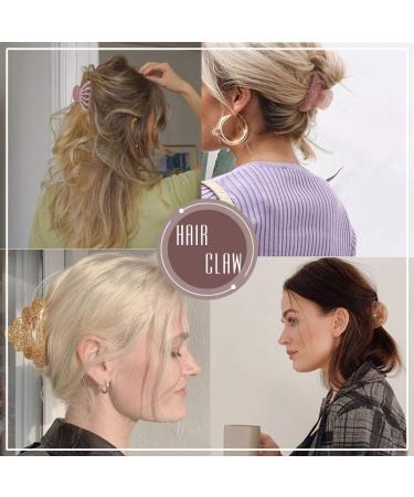 Brinie Pink Hair Claw Clamps - Non Slip Clips for Women and Girls (2 PCS) - Buy Online on GoSupps.com