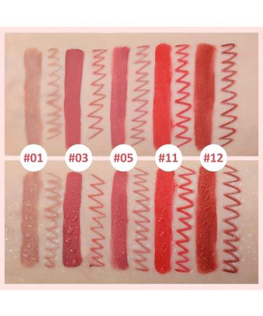 Boobeen Liquid Matte Lipstick and Lip Liner Set - Nude Red Longwear Waterproof Makeup Kit - Buy Online on GoSupps.com