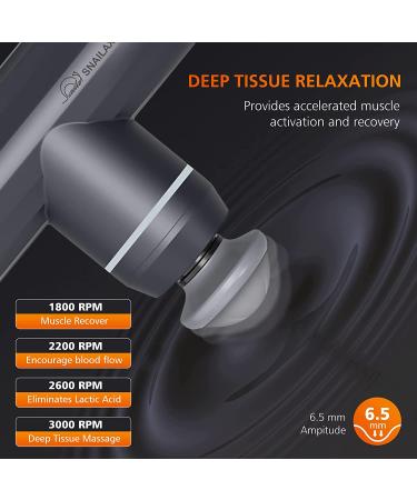 Snailax Mini Massage Gun - Rechargeable Deep Tissue Percussion Massager for Athletes - Portable and Quiet Handheld Muscle Massager for Back, Neck, and Body - Perfect Gift for Men and Women - Buy Online on GoSupps.com