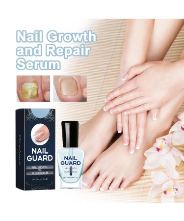 Onyxoguard Nail Growth Serum - Strengthen & Repair Thin Brittle Nails | Crystal Clear Base Coat Treatment - Buy Online on GoSupps.com