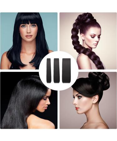 6 Piece Clip-In Hair Extensions Long Straight Clip-In Hair Extensions Black Hair Pieces Clip-In Wigs Hair Clip-In Hair Extensions Women's Wigs Synthetic Hair Black - Buy Online on GoSupps.com