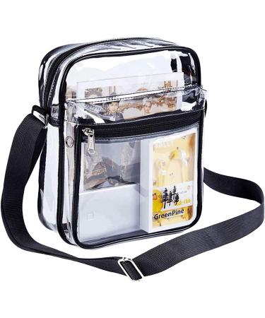 Clear Stadium-Approved Messenger Bag for Work & Travel - Black - Buy Online on GoSupps.com