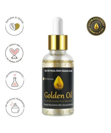 Buy Anti-Aging Bio Retinol 24k Rose Gold Face & Eye Serum - Hyaluronic Acid Bakuchiol & Niacinamide for Dark Circles Fine Lines Wrinkles - 1.0 Fl Oz - International Shipping Available - Buy Online on GoSupps.com