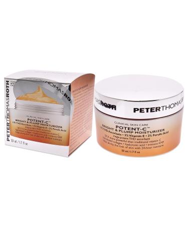 Peter Thomas Roth Potent-C Bright Plump Moisturizer 1.69 Fl Oz - Vitamin C & Collagen Anti-Aging Cream - Buy Online on GoSupps.com