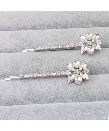 2pcs Bridal Rhinestone Hair Pins - Elegant Hair Clips for Weddings & Special Occasions - Buy Online on GoSupps.com