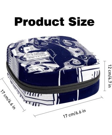 Portable Women's Napkin Storage Bag - Cat-Themed Menstrual Cup Pocket & Feminine Storage for First Periods - Buy Online on GoSupps.com