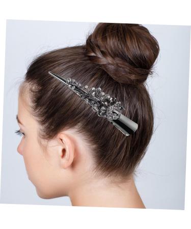 FRCOLOR Rhinestone Hair Clip Hair Jewelry Rhinestone Hairpins Hair Clips for Fine Hair Women Hairpin Hair Clips for Adults Hairpin for Women Party Hair Clips Girl Metal Women's Horn Clip - Buy Online on GoSupps.com
