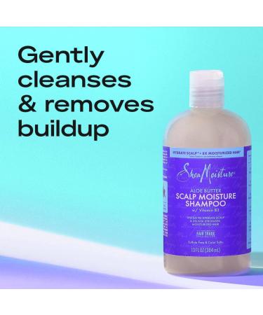 SheaMoisture Scalp Moisture Shampoo - Aloe Butter & Vitamin B3 - 13oz - Buy Online on GoSupps.com