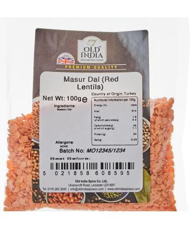 Old India Masur Dal (Red Lentils) 100g - Premium Quality Lentils for Healthy Cooking - Buy Online on GoSupps.com