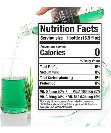 Chlorophyll Water: Plant-Based Vitamin Drink | Antioxidant & Detox Support | Immune Boost & Energy | Liquid Chlorophyll & Minerals | Zero Calories | 6pk - Buy Online on GoSupps.com