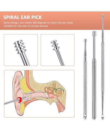 Stainless Steel Ear Wax Removal Kit - Thorough Earwax Remover (13pcs) - Buy Online on GoSupps.com