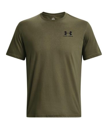 Under Armor men's sports style logo tank sporty muscle shirt made of super soft fabric sleeveless sports shirt with loose fit L marine or green