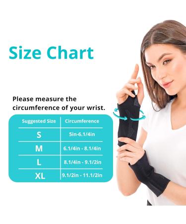 Ikido Wrist Compression Sleeve with Thumbhole - Unisex Medium Support Brace for Optimal Wrist Protection - Buy Online on GoSupps.com