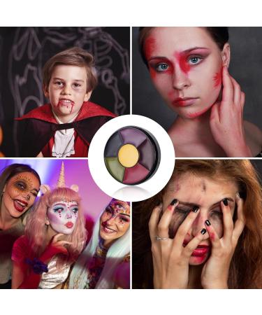 6 Colors Halloween SFX Makeup Kit Bruise Makeup Set with Sponge Bruises Wheel for Body Oil Paint Theatrical Halloween SFX Zombie Makeup Kit Color Paint Bruise Wheel Special Effects Facepaint - Buy Online on GoSupps.com