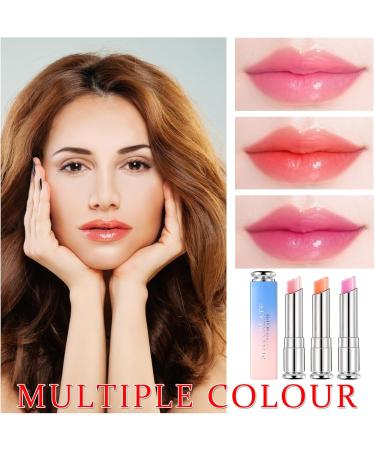 3 Pcs Magic Lipstick Tinted Lip Balm Long Lasting Nutritious Moisturizer Lazy Lipstick Waterproof Labiales Magicos Color Changing Lipstick For Women Girls - Buy Online on GoSupps.com