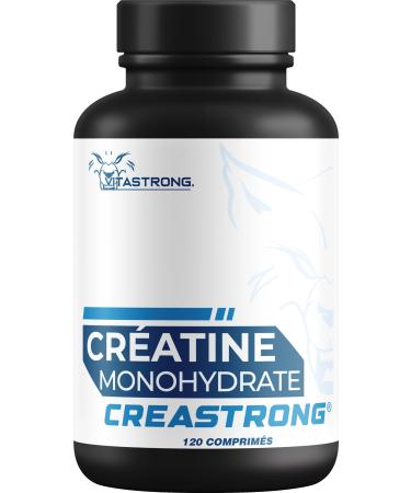 Creastrong® 100% Pure Creatine Monohydrate – Registered Trademark by Vitastrong, Creatine Tablets – Premium Quality – High Dose Creatine Monohydrate