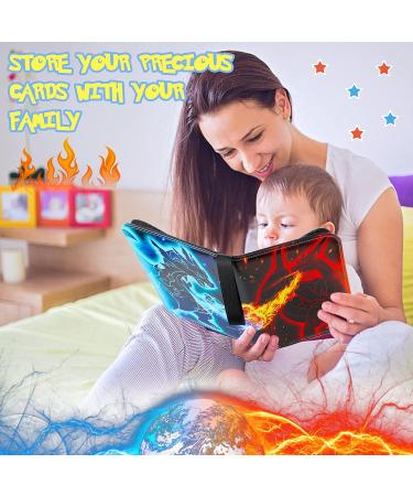 Card Binder Trading Cards Case with 55 Sleeves - 4-Pocket Holder for 440 TCG & Sports Cards Collection - Buy Online on GoSupps.com