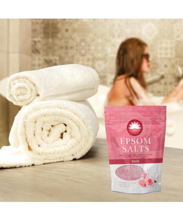 Elysium Spa Natural Rose Epsom Bath Salts - Relax and Rejuvenate with the Healing Power of Rose - Buy Online on GoSupps.com