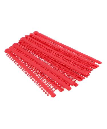 DEBKSGEOTI Dental Orthodontic Ligature Bands - Elastic Rubber Bands (L-Red-17#) | International Shipping Available - Buy Online on GoSupps.com