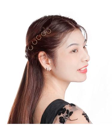 180pc Nydotd Hair Rings Braid Rings Hair Clips Hoops, 3 Colors, 2 Sizes - Fashion Hair Accessories for Women, DIY Braids, Dreadlocks in Silver, Gold, KC Gold - Buy Online on GoSupps.com