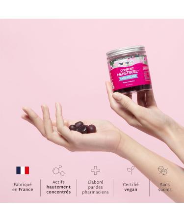Mium Lab - Premenstrual Syndrome & Painful Periods - Highly Concentrated - Plants (Melissa Chatthorn) & Vitamins E D and B6 - 21 Day Cure - Forest Fruit Flavor - Made in France - Buy Online on GoSupps.com
