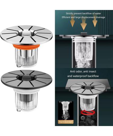 Innovative Magnetic Bathroom Drain Self Closing Floor Drain With Filter No More Odor Or Water Problems Easy To Install Magnetic Self Closing Odor Anti Odor Water Backflow Silicone Leakproof Floor - Buy Online on GoSupps.com