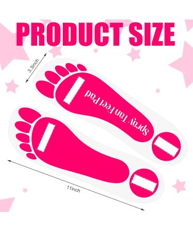 Buy Nuenen 120 Pairs Disposable Spray Tan Feet Pads - Protectors for Sunless Tanning | Adhesive Foot Tent Protection (240 Feet Pink) - International Shipping Available - Buy Online on GoSupps.com