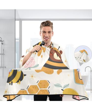 Waterproof Barber Cape - Bear Bee & Cheetah Hair Cutting Bib for Men & Women | Unisex Hair Salon Accessory - Buy Online on GoSupps.com
