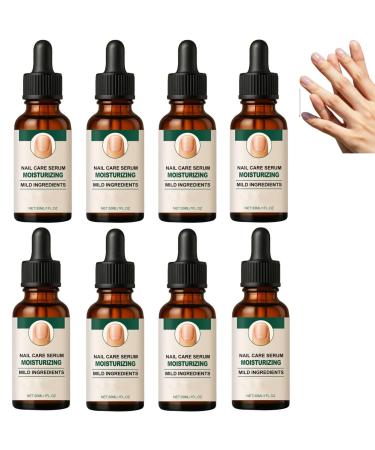 S rum de soin des ongles - Adoucissant hydratant pour les ongles secs et cassants et l'huile pour cuticules avec de l'huile de jojoba renforce lisse les ongles secs et gerc s doux (8PCS)