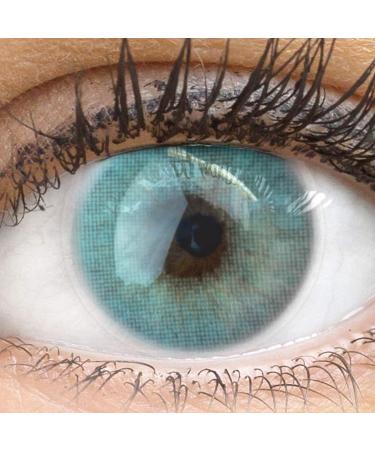 Buy Glamlens Venice Blue Colored Contact Lenses - Strong Coverage Silicone Hydrogel 1 Pair (2 Pieces) - Dia 14.00 - International Shipping Available - Buy Online on GoSupps.com