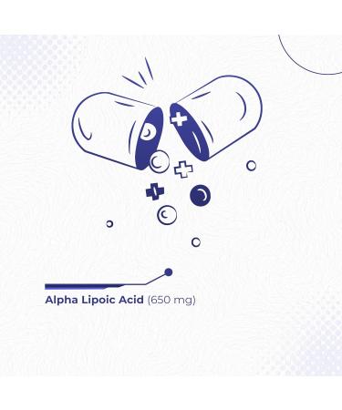 Foods For Gut Alpha Lipoic Acid | 650 mg Per Serving 120 Capsules | Vegetarian Capsules | Free of Top Allergens - Buy Online on GoSupps.com