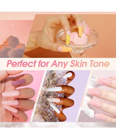 ROSALIND Soft Pink & Opal Extension Gel Kit - 2 PCS 60ml Poly Nail Gel for Nail Art Decoration - Easy DIY UV Gel Tube for Nail Thickening - Buy Online on GoSupps.com