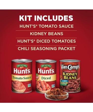 Hunt's Chili Kit 44.8 oz (Pack of 4) - Homemade Chili Made Easy - Buy Online on GoSupps.com