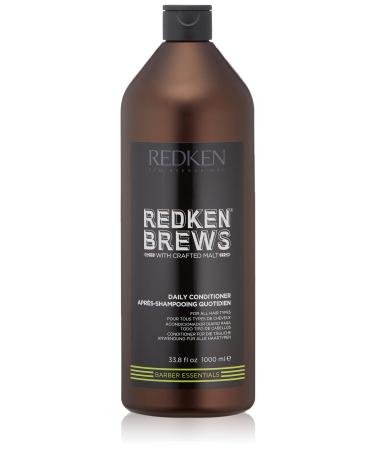 Redken Brews Daily Conditioner For Men  Soft Hair For All Hair Types 33.8 Fl Oz (Pack of 1)