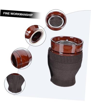 Beavorty Moxibuslass Schabeschale Smoke-Free Moxa Massage Tab & Ceramic Moxa Stick Burner for Moxibustion Therapy - Buy Online on GoSupps.com