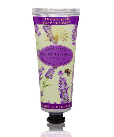 The English Soap Company Hand Cream Lavender Hand Cream Moisturising Hand Cream for Men and Women English Lavender Scent 75ml