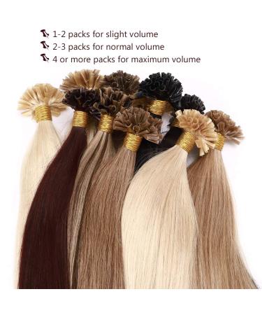 SEGO 50cm Keratin U-Tip Real Hair Extensions - 50 Strands Platinum Blonde #60 - Remy Human Hair for International Shipping - Buy Online on GoSupps.com