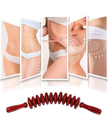 Alouweekuky Wood Massage Roller | Curved Fascia Rod for Muscle Relaxation & Anti-Cellulite - International Shipping Available - Buy Online on GoSupps.com