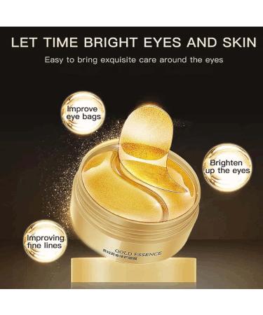 Tongyend Under Eye Patches Hydrogel Collagen Under Eye Masks Eye Bags Remover Anti Wrinkle Patches Dark Circles Under Eye Treatment Moisturising Eye Masks for Puffy Eyes Neutral Skincare Products-60pc Gold - Buy Online on GoSupps.com