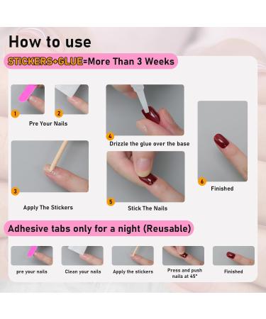24PCS Aurora White Tip Press On Nails - Mirror Metal Stiletto & Almond Shape Fake Nails for Easy Application - Glue On & Stick On False Nails - Buy Online on GoSupps.com