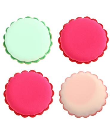 Beaupretty 4pcs Sun Flower Puff Body Sponge Powder Applicator Cosmetic Apply Pad Baby Elastic Hair Ties Wet Dry Powder Puff Loose Hydrophilic Polyurethane Wet and Dry Makeup Puff