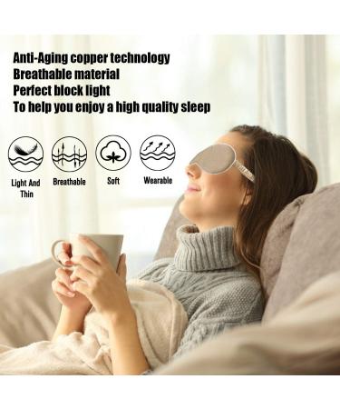 Anti-Aging Sleep Mask with Copper Ion Technology | Elastic Eye Mask for Men & Women | Reduces Puffiness & Rejuvenates Skin - Buy Online on GoSupps.com