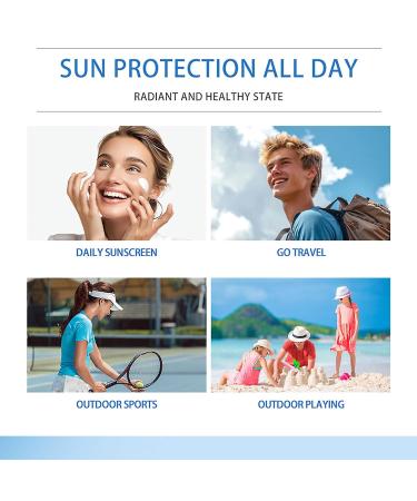 2Pcs Centella Sunscreen SPF 50 Lightweight Hyaluronic Acid Centella Asiatica Moisturizing Sunscreen Face Sun Screen Long-Lasting Protection Centella Madagascar Moisture Cream(1.69 fl.oz 50ml)*2 - Buy Online on GoSupps.com