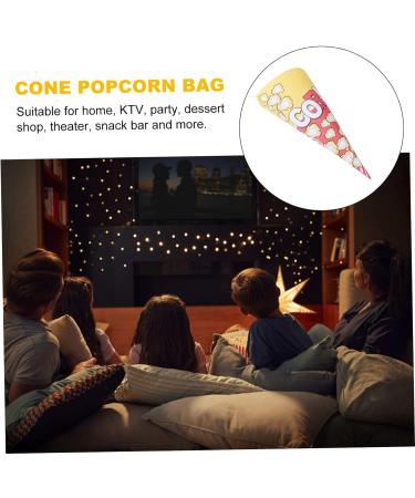 Mobestech 150 Pcs Disposable Popcorn Bags Popcorn Bags for Popcorn Paper Bags for Party Finger Food Cones Popcorn Individual Bags Paper Bags Candy Bags Rose Petals Bulk Box As Shownx3pcs 16*16*20.5cmx3pcs - Buy Online on GoSupps.com