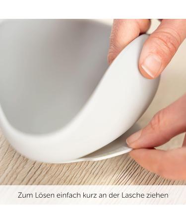 MiaMia 2x Baby Silicone Bowl Set with Suction Cup - Non-Slip Porridge Bowls in Petrol Grey - International Shipping Available - Buy Online on GoSupps.com
