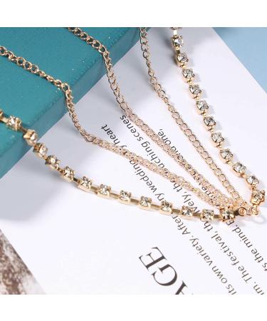 Shop Inilbran Boho Layered Rhinestone Head Chain - Vintage Adjustable Hair Accessories for Women & Girls | Perfect for Festivals - Buy Online on GoSupps.com