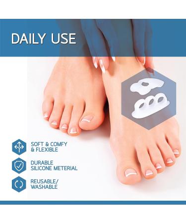 BENNARA Toe Straightener Set K - 4pc Large Bunion Protector & Gel Toe Separator for Bunion Pain Relief - Buy Online on GoSupps.com